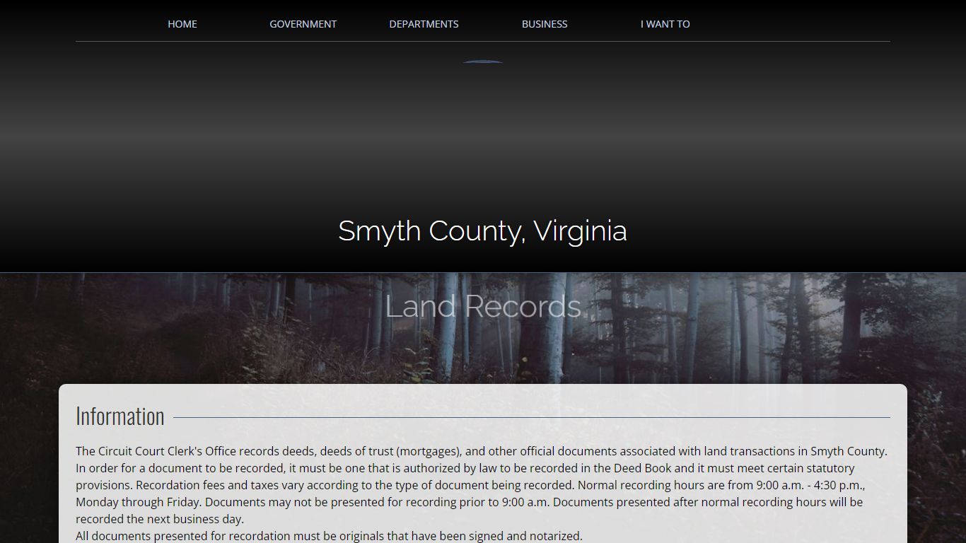 Smyth County Circuit Court Land Records